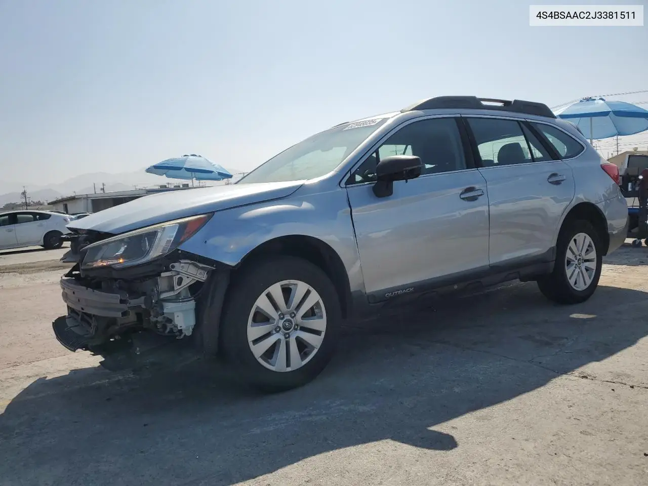 2018 Subaru Outback 2.5I VIN: 4S4BSAAC2J3381511 Lot: 62948035