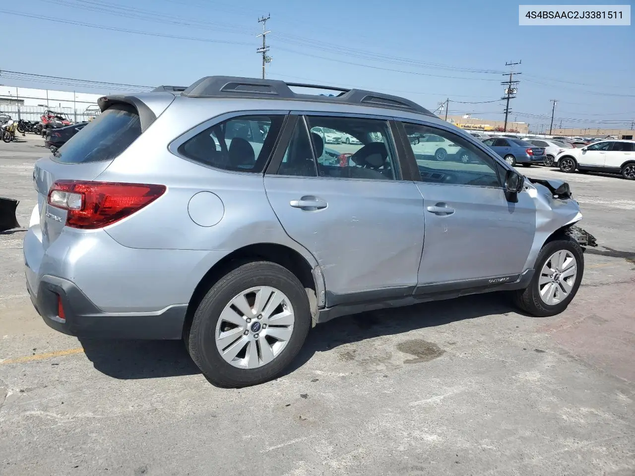 2018 Subaru Outback 2.5I VIN: 4S4BSAAC2J3381511 Lot: 62948035