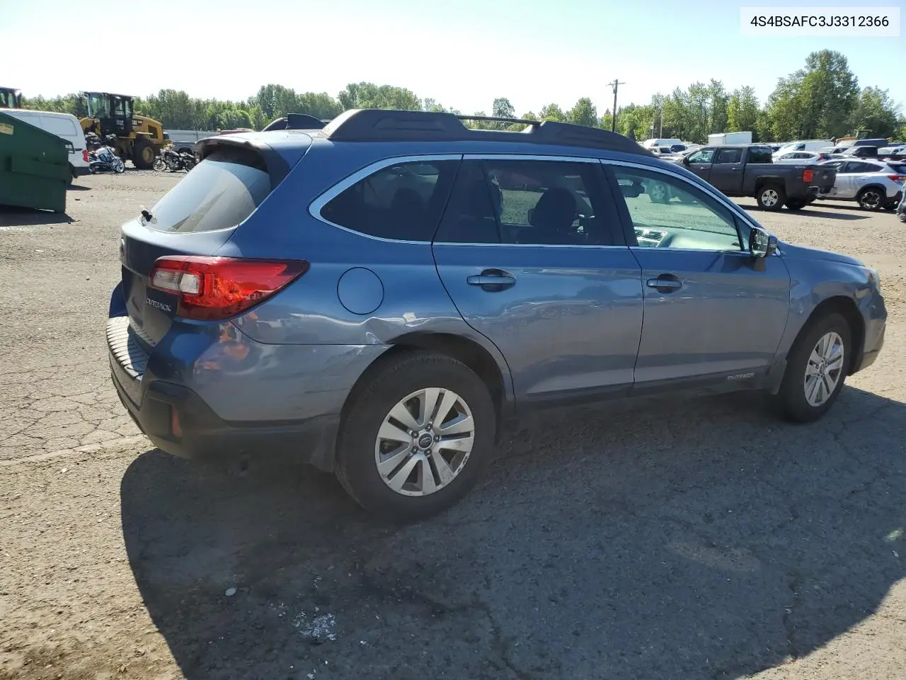 2018 Subaru Outback 2.5I Premium VIN: 4S4BSAFC3J3312366 Lot: 63292125