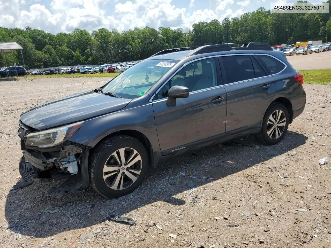 2018 Subaru Outback 3.6R Limited VIN: 4S4BSENC3J3276011 Lot: 63296385