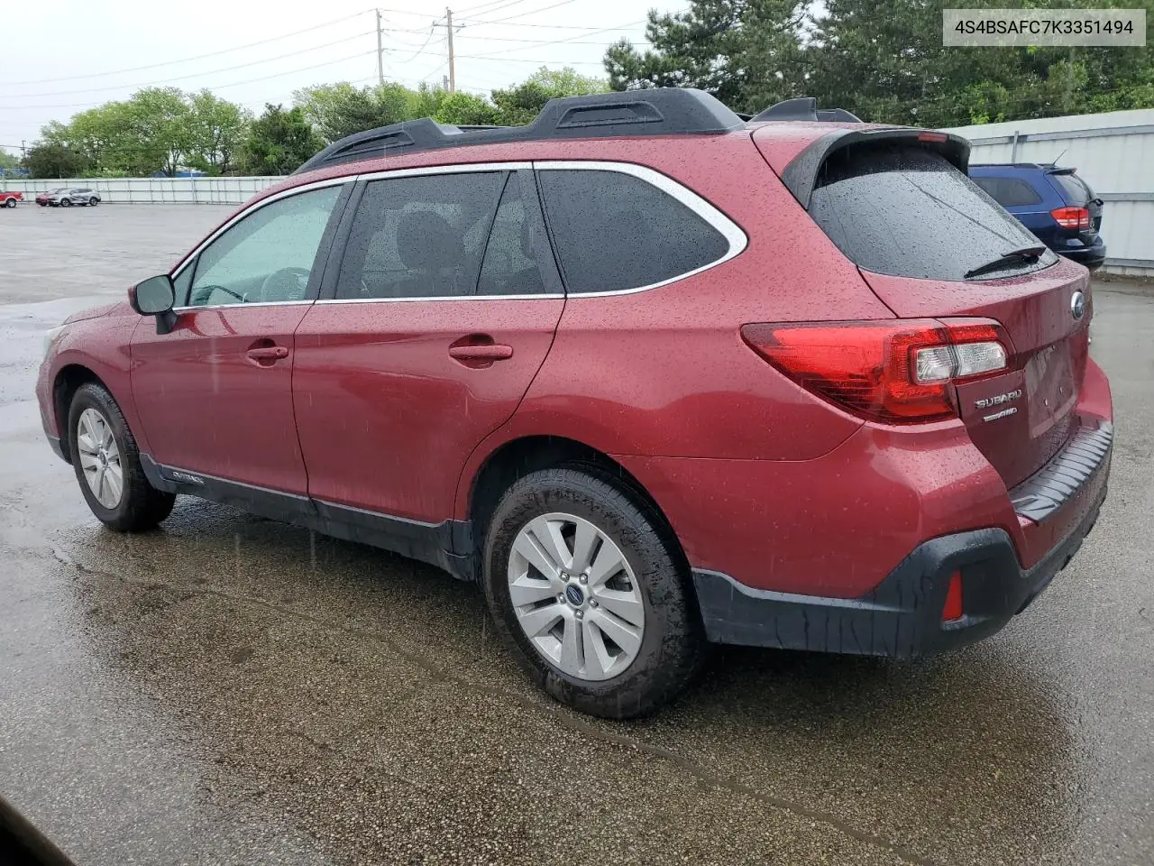 2019 Subaru Outback 2.5I Premium VIN: 4S4BSAFC7K3351494 Lot: 54542615