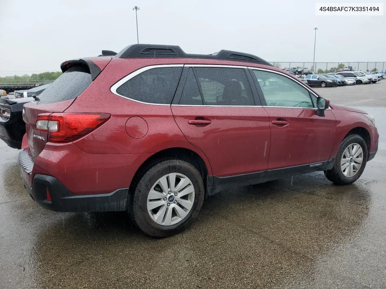 2019 Subaru Outback 2.5I Premium VIN: 4S4BSAFC7K3351494 Lot: 54542615