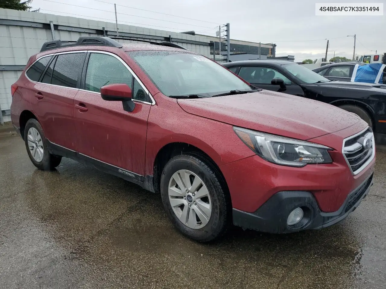 2019 Subaru Outback 2.5I Premium VIN: 4S4BSAFC7K3351494 Lot: 54542615