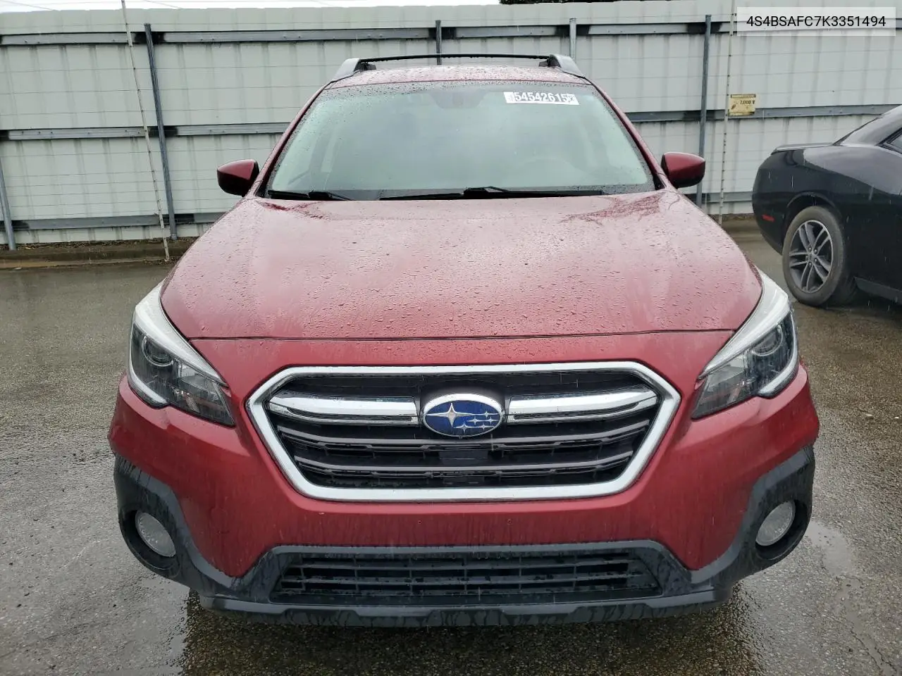 2019 Subaru Outback 2.5I Premium VIN: 4S4BSAFC7K3351494 Lot: 54542615