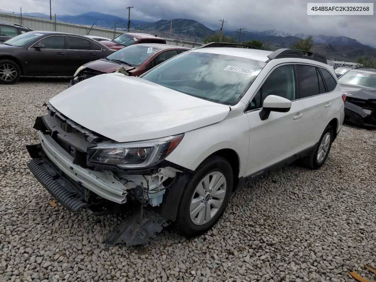 2019 Subaru Outback 2.5I Premium VIN: 4S4BSAFC2K3262268 Lot: 56177965