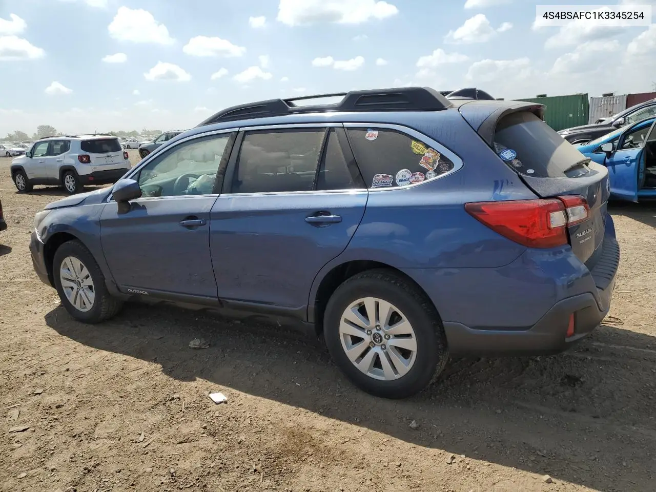 2019 Subaru Outback 2.5I Premium VIN: 4S4BSAFC1K3345254 Lot: 56785595