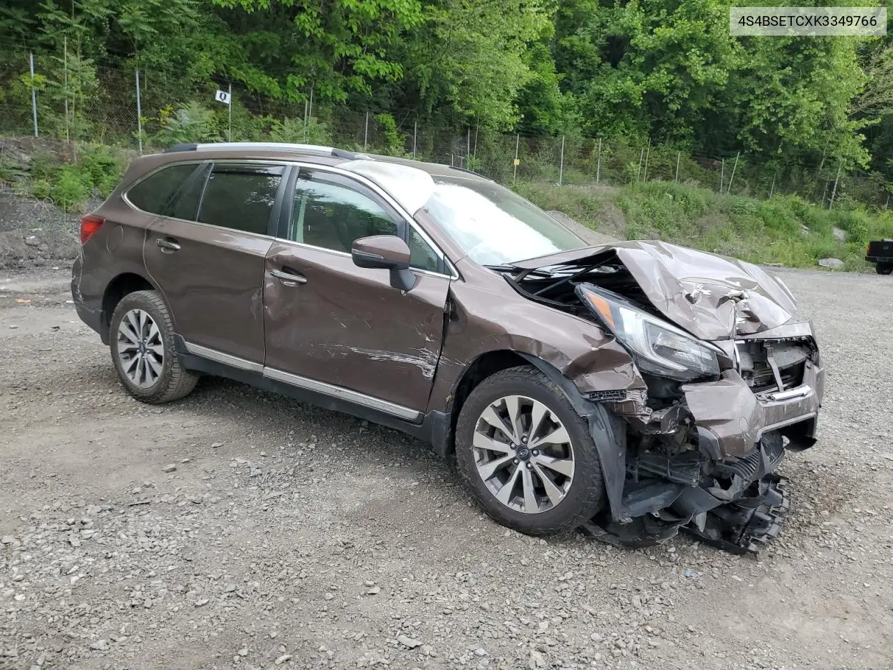 2019 Subaru Outback Touring VIN: 4S4BSETCXK3349766 Lot: 58706395