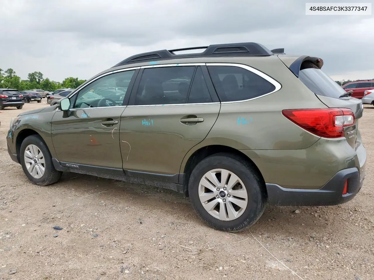 2019 Subaru Outback 2.5I Premium VIN: 4S4BSAFC3K3377347 Lot: 62818245