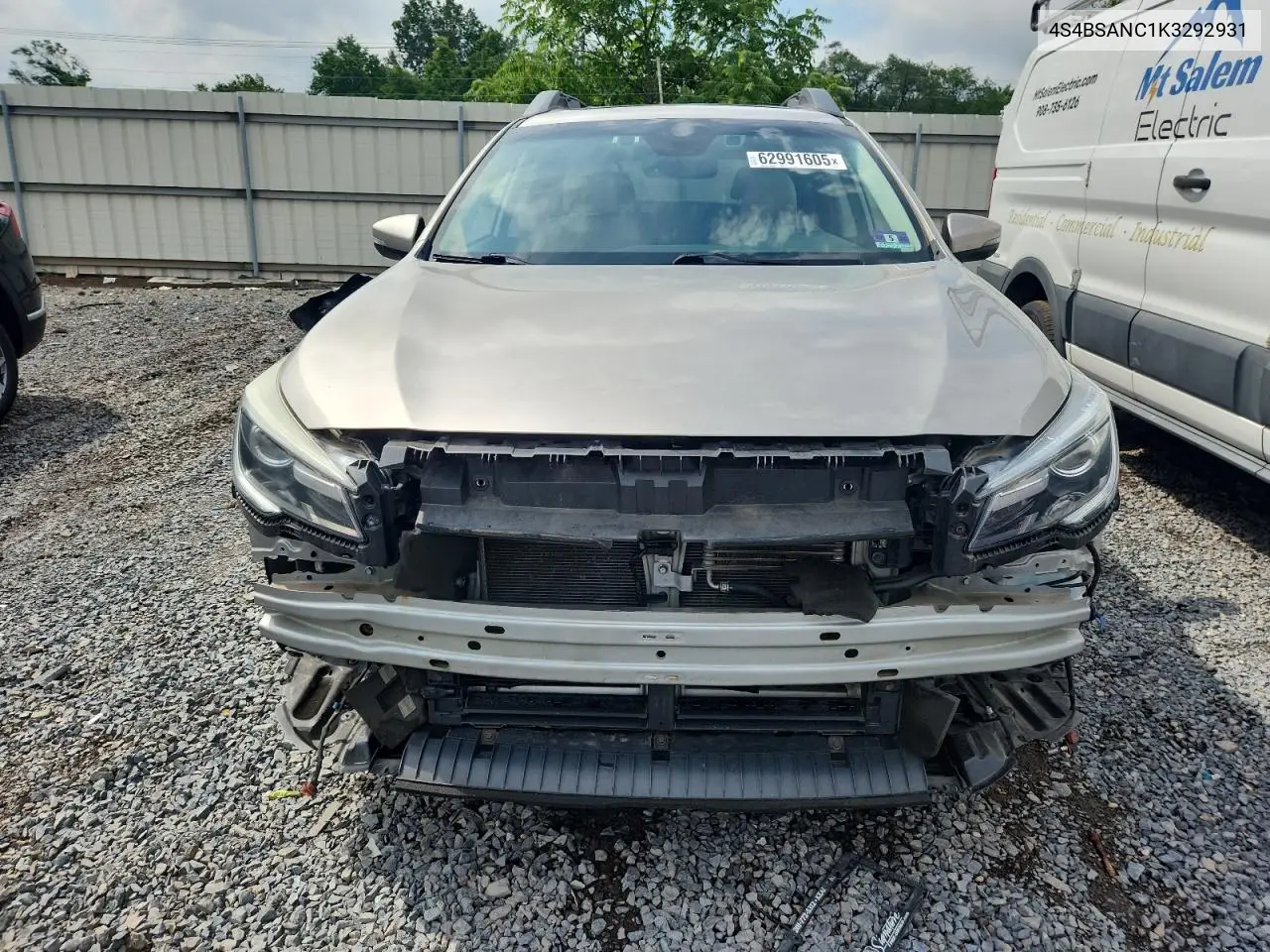 2019 Subaru Outback 2.5I Limited VIN: 4S4BSANC1K3292931 Lot: 62991605