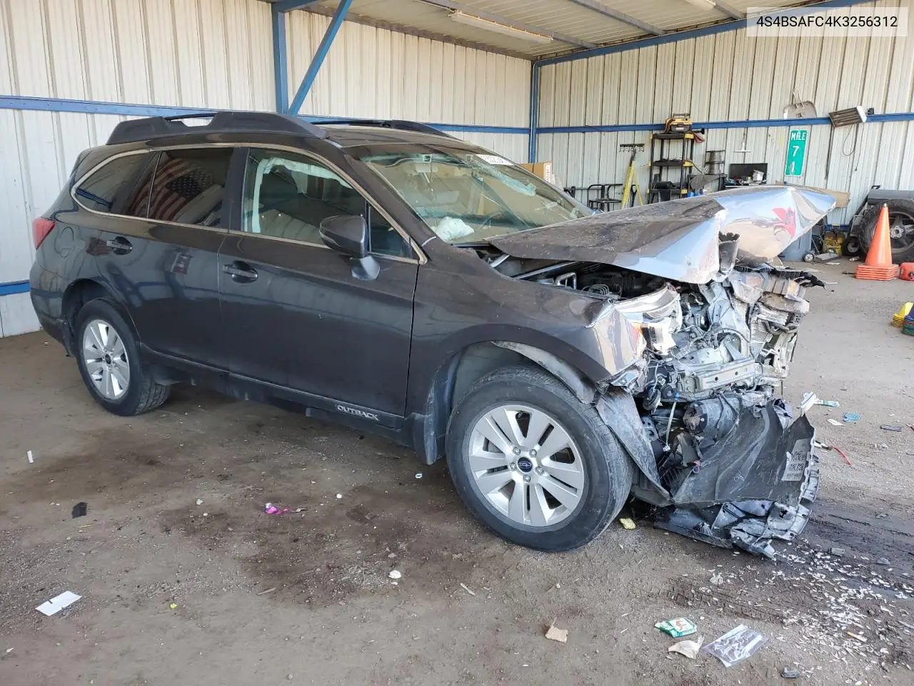 2019 Subaru Outback 2.5I Premium VIN: 4S4BSAFC4K3256312 Lot: 63023245