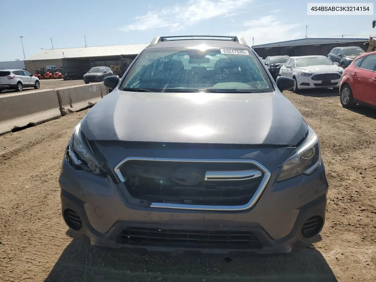 2019 Subaru Outback 2.5I VIN: 4S4BSABC3K3214154 Lot: 63247535