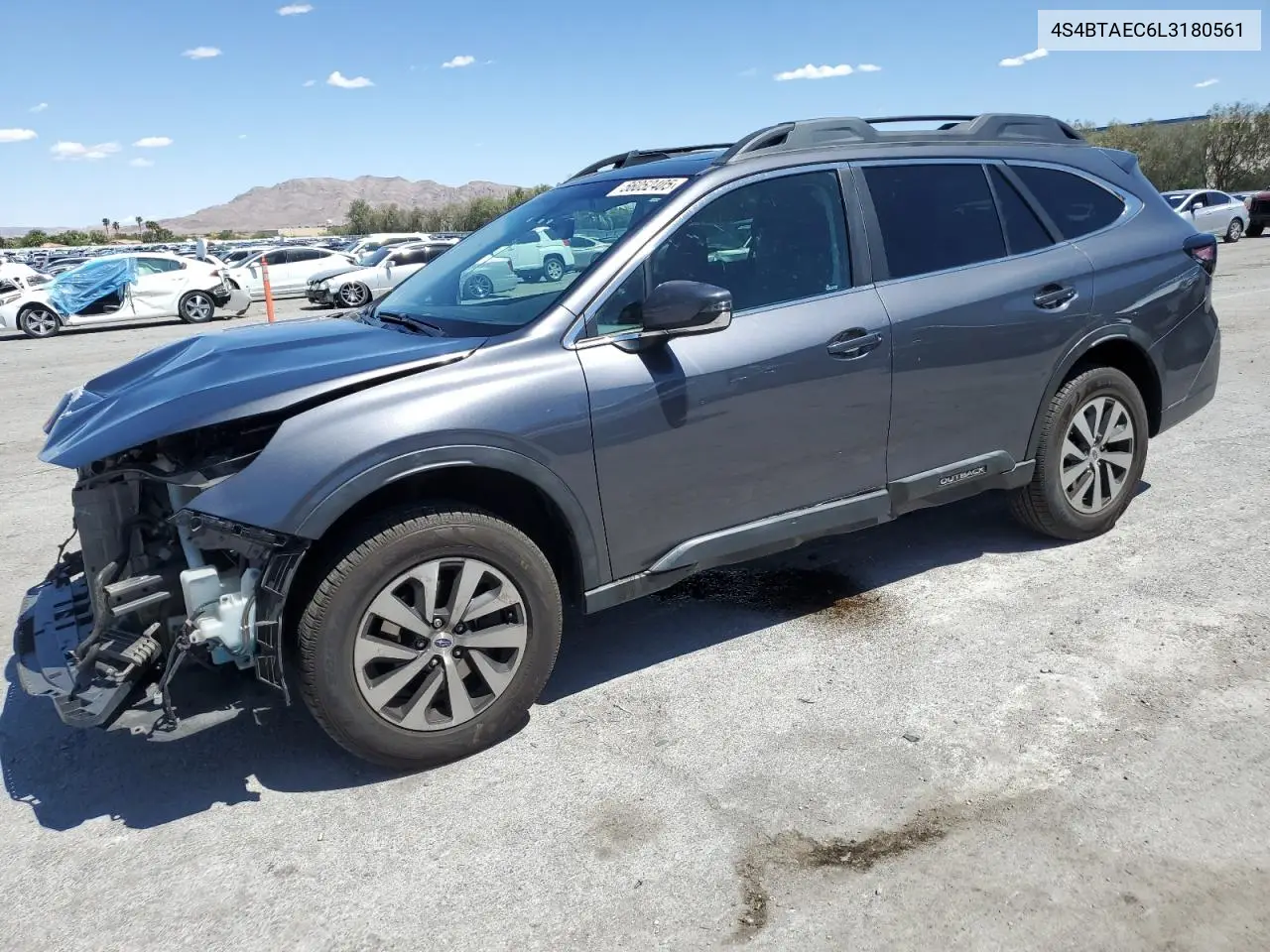 2020 Subaru Outback Premium VIN: 4S4BTAEC6L3180561 Lot: 56052405