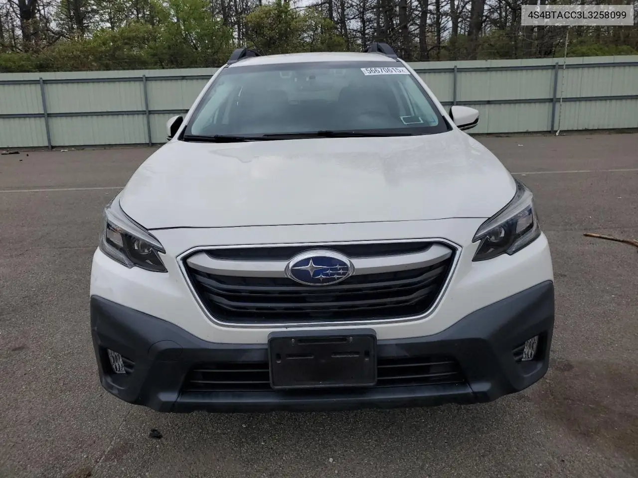 2020 Subaru Outback Premium VIN: 4S4BTACC3L3258099 Lot: 56670615