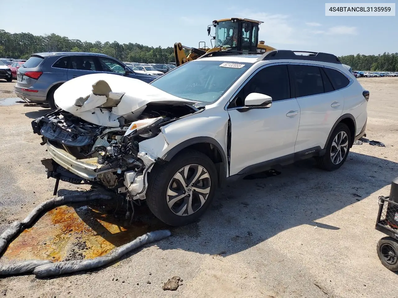 2020 Subaru Outback Limited VIN: 4S4BTANC8L3135959 Lot: 62132055