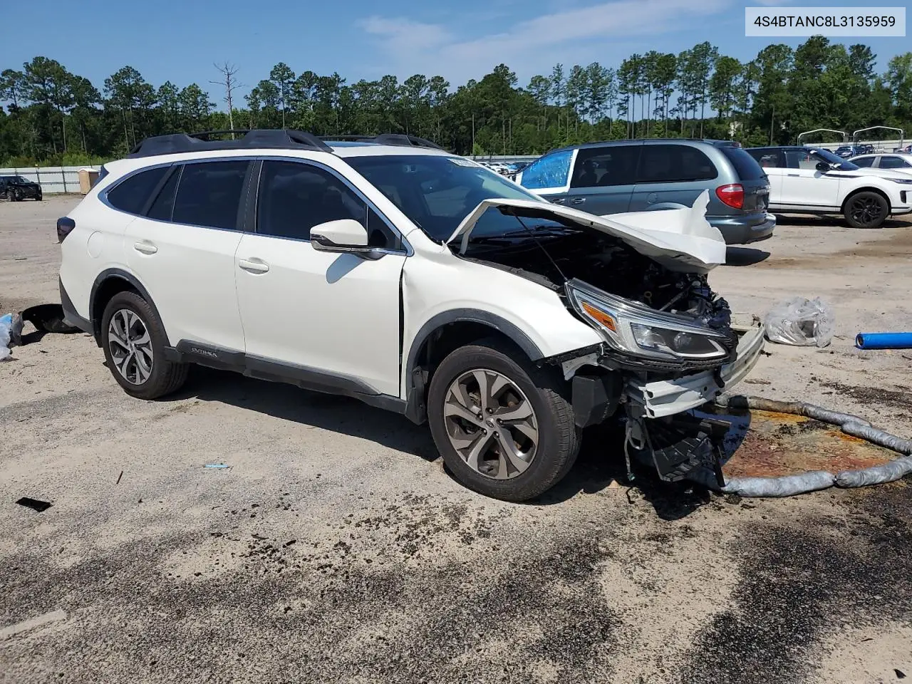 2020 Subaru Outback Limited VIN: 4S4BTANC8L3135959 Lot: 62132055