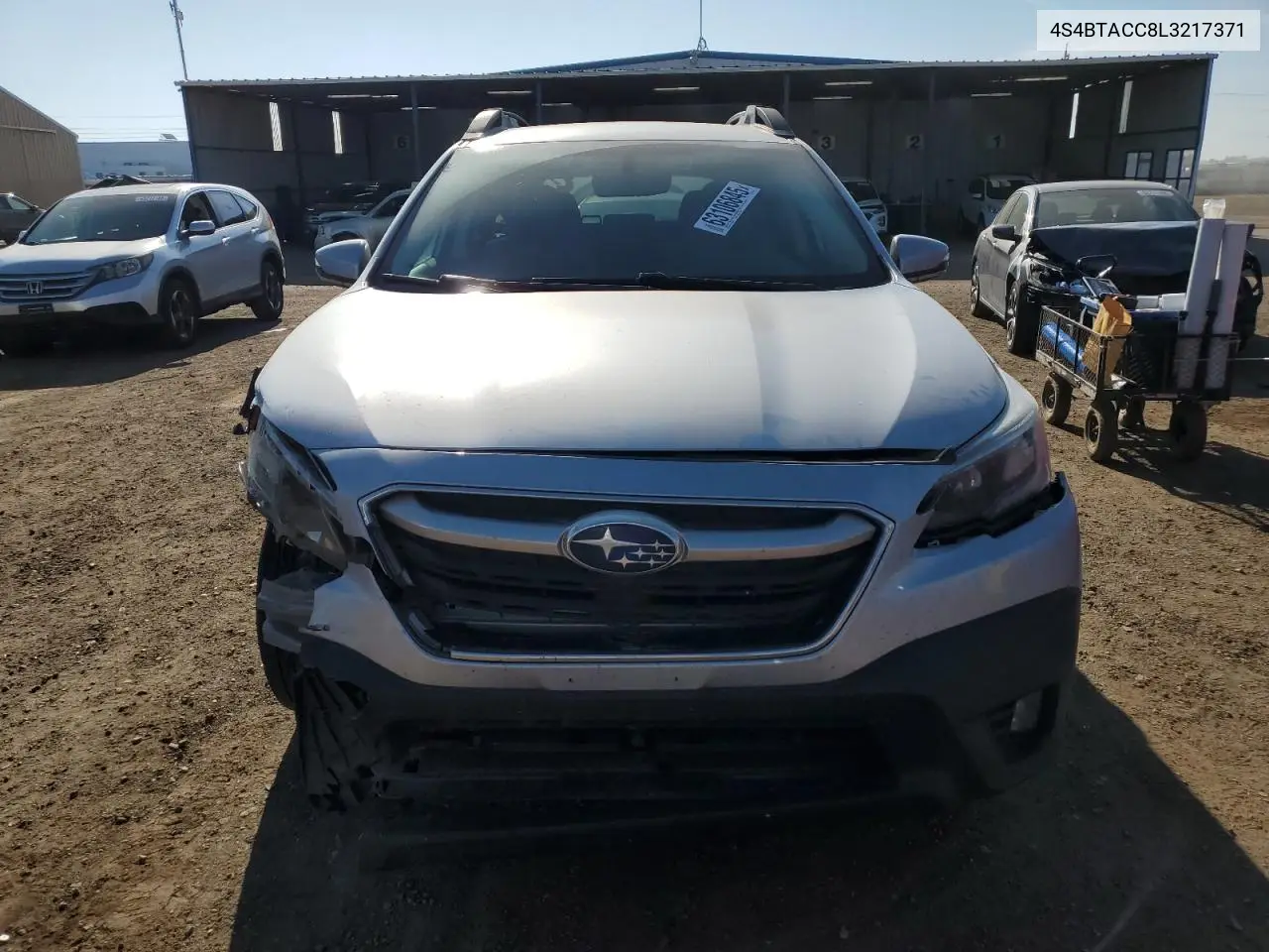 2020 Subaru Outback Premium VIN: 4S4BTACC8L3217371 Lot: 63106845