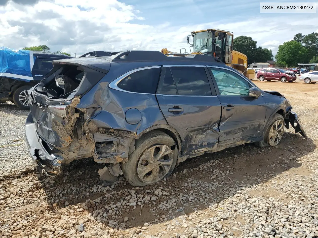 2021 Subaru Outback Limited VIN: 4S4BTANC8M3180272 Lot: 58654325