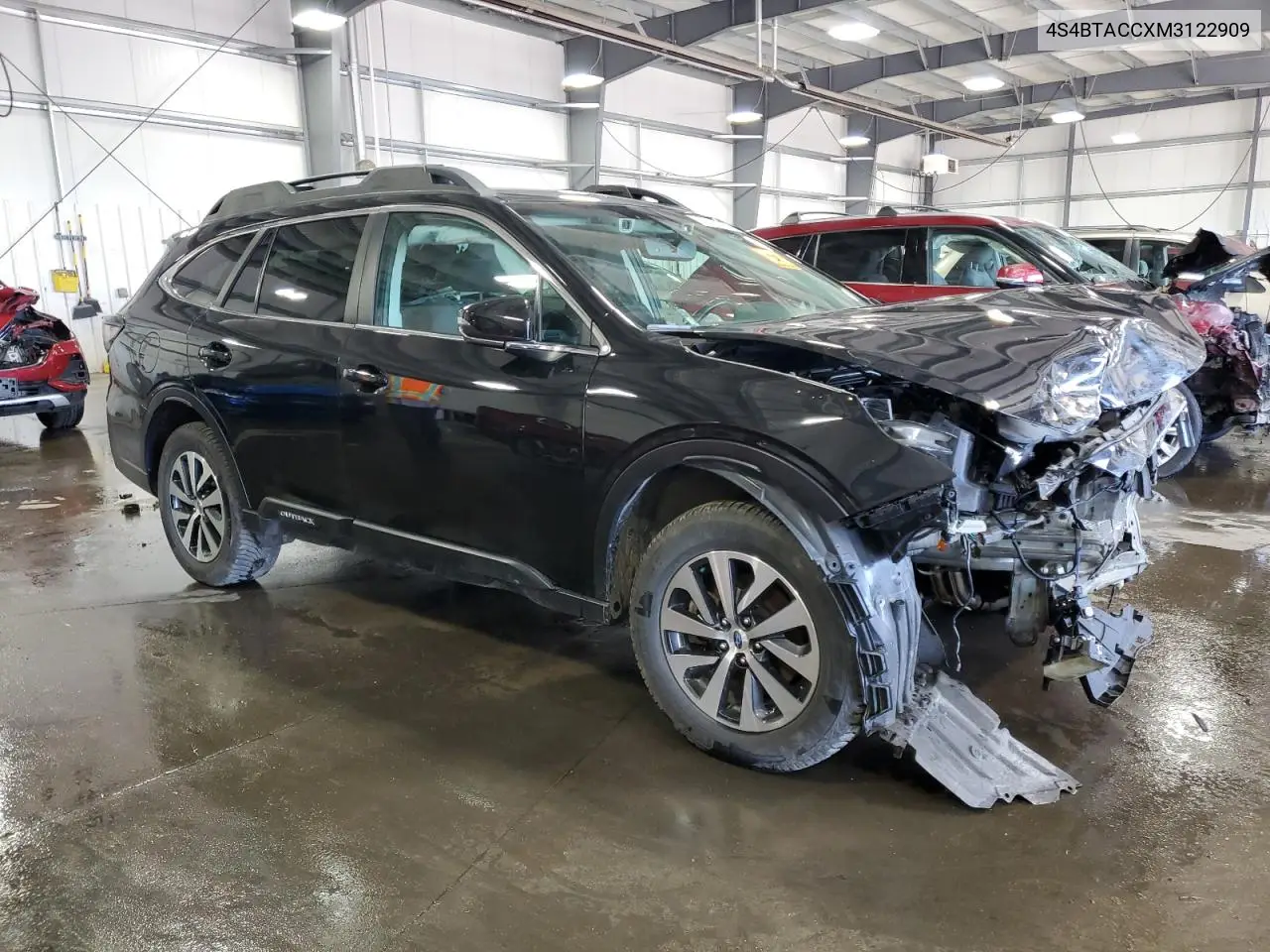 2021 Subaru Outback Premium VIN: 4S4BTACCXM3122909 Lot: 62400005