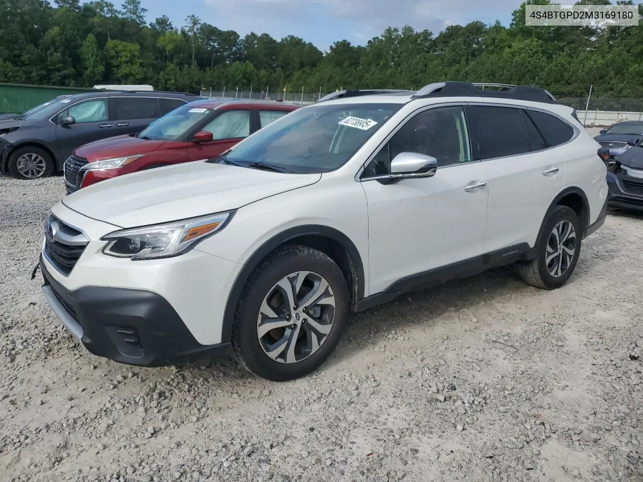 2021 Subaru Outback Touring VIN: 4S4BTGPD2M3169180 Lot: 62738905