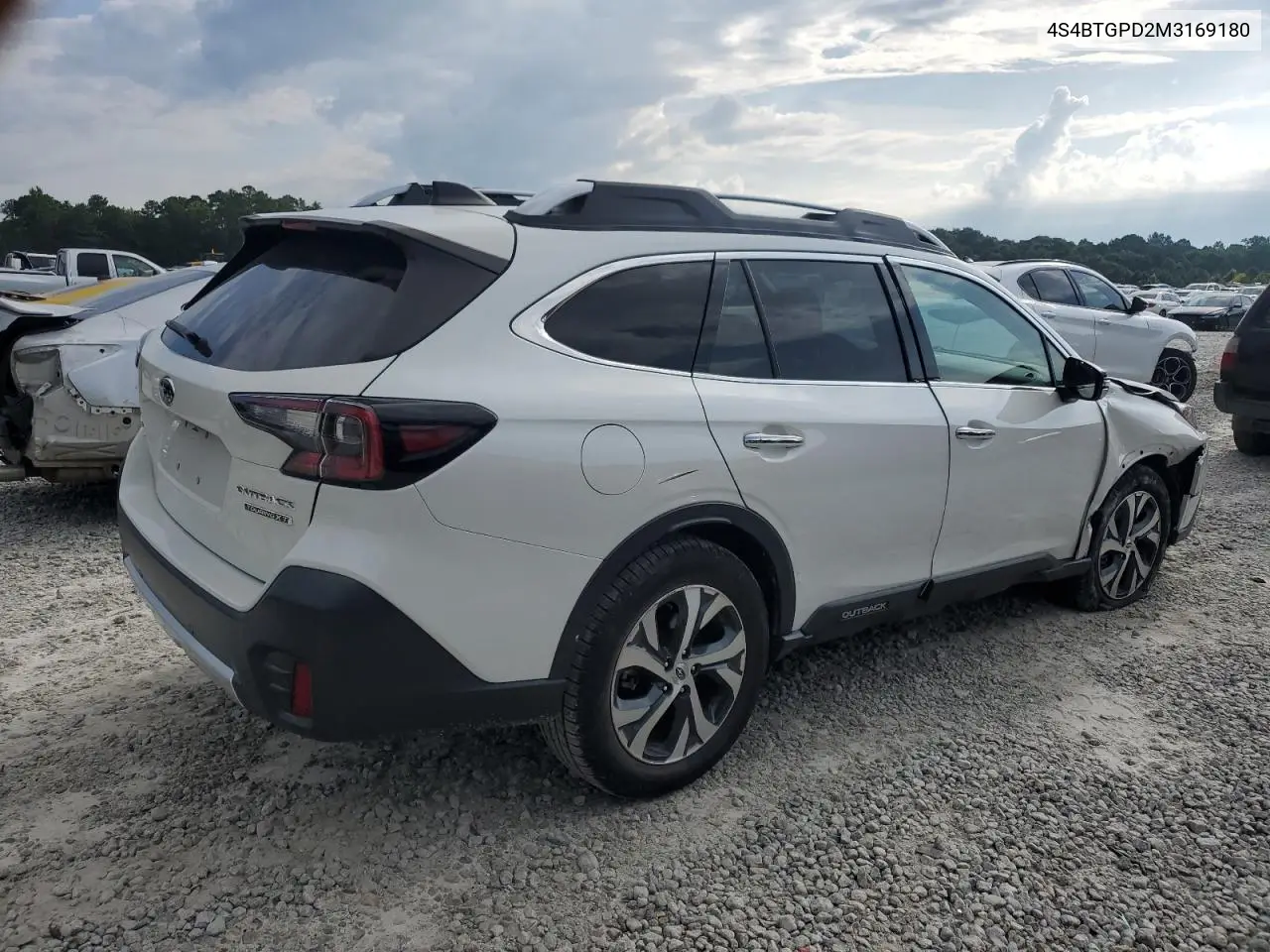 2021 Subaru Outback Touring VIN: 4S4BTGPD2M3169180 Lot: 62738905