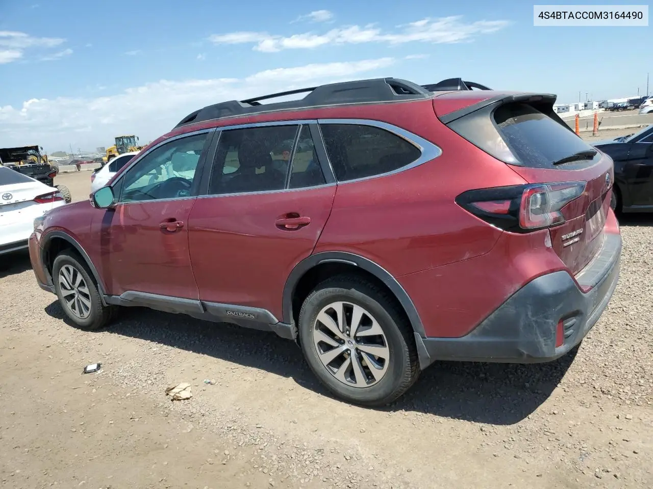2021 Subaru Outback Premium VIN: 4S4BTACC0M3164490 Lot: 63129125