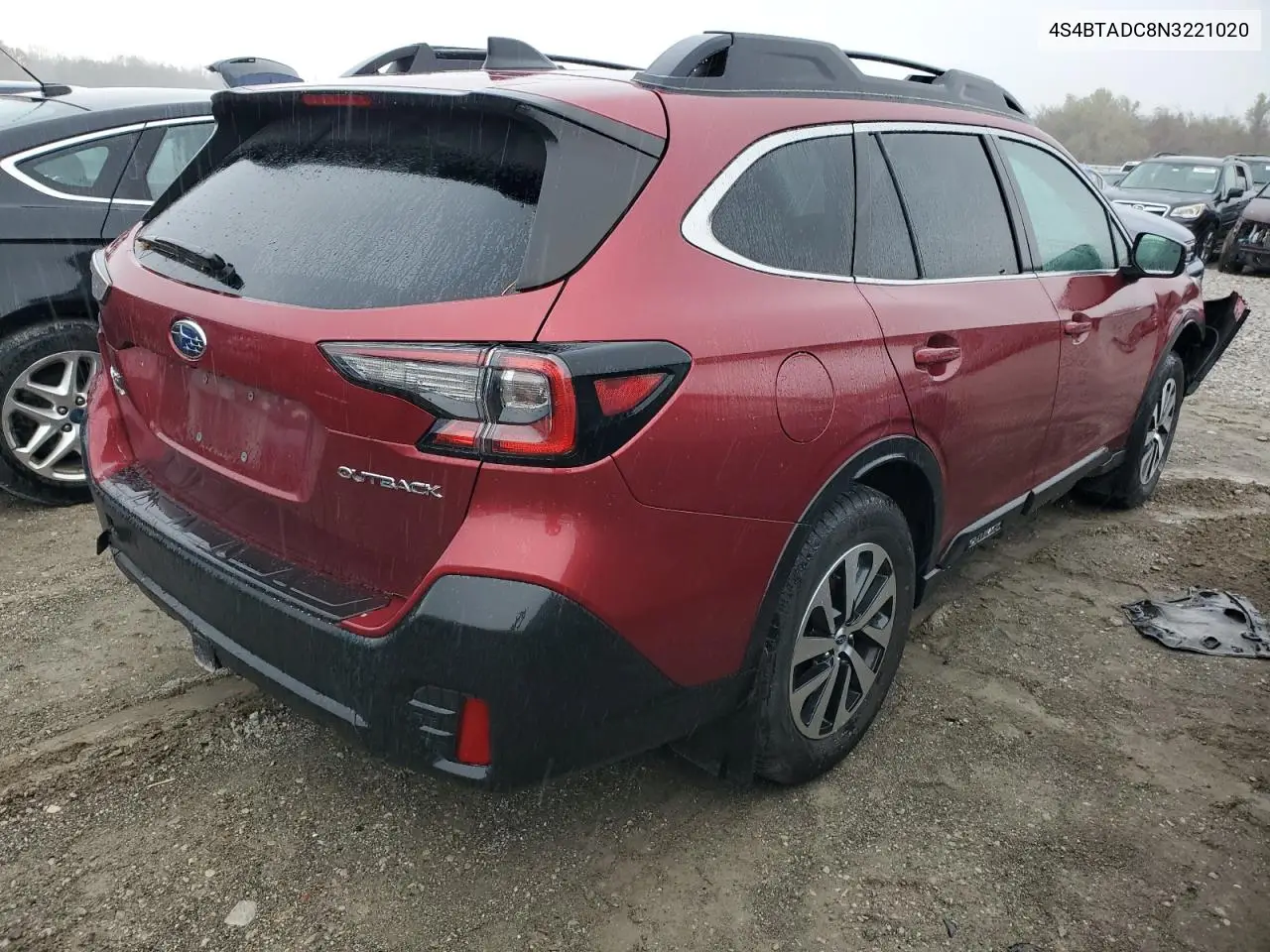 2022 Subaru Outback Premium VIN: 4S4BTADC8N3221020 Lot: 47870645