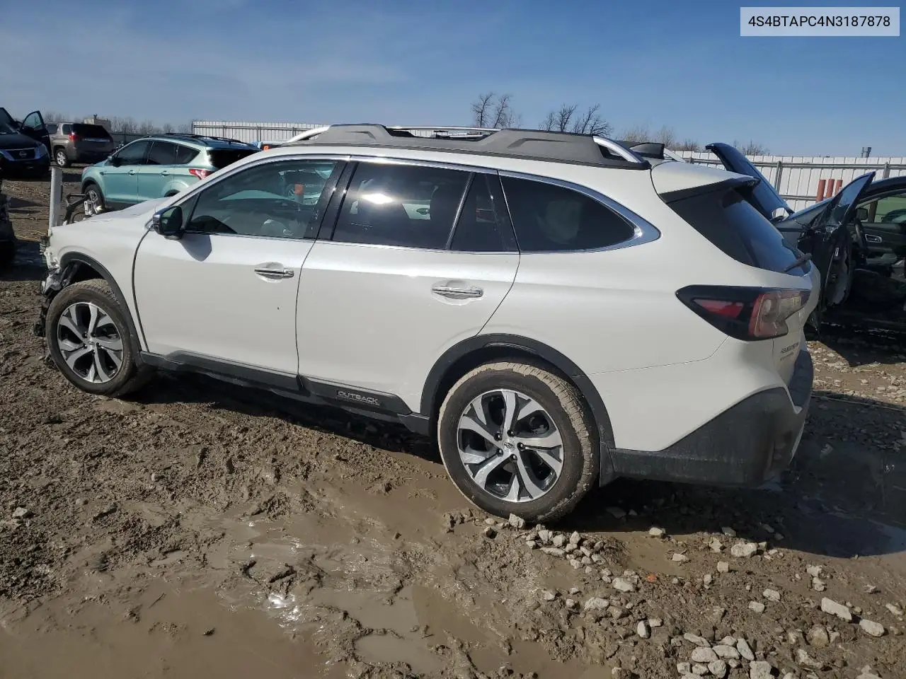2022 Subaru Outback Touring VIN: 4S4BTAPC4N3187878 Lot: 48670965