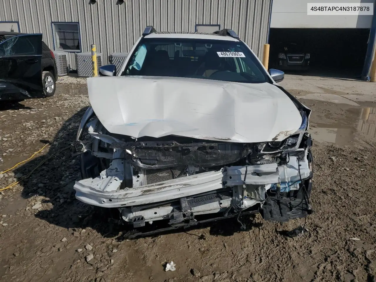 2022 Subaru Outback Touring VIN: 4S4BTAPC4N3187878 Lot: 48670965