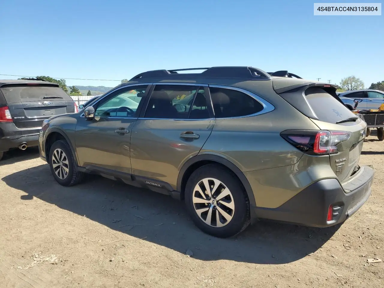 2022 Subaru Outback Premium VIN: 4S4BTACC4N3135804 Lot: 50265825