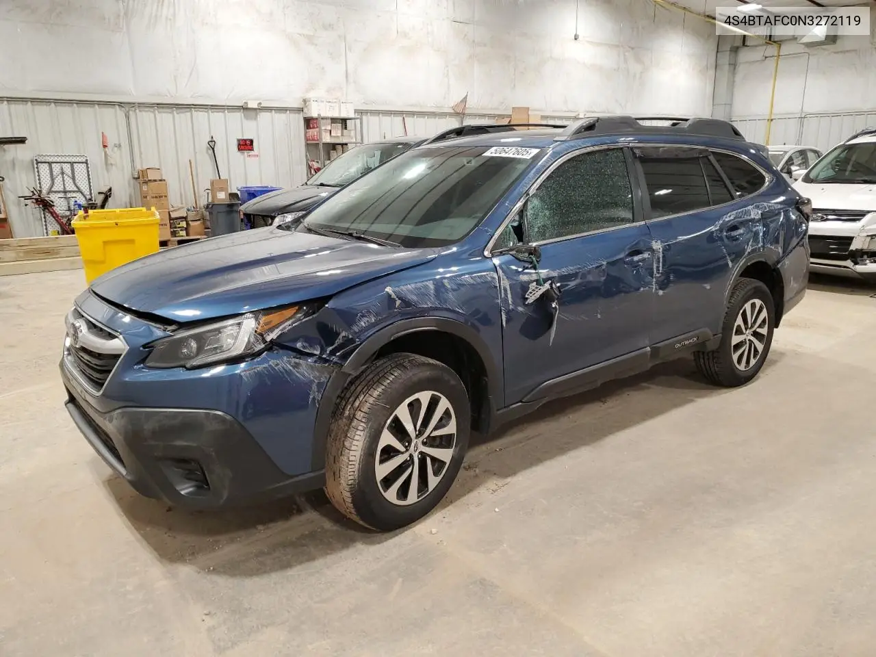 2022 Subaru Outback Premium VIN: 4S4BTAFC0N3272119 Lot: 50647605