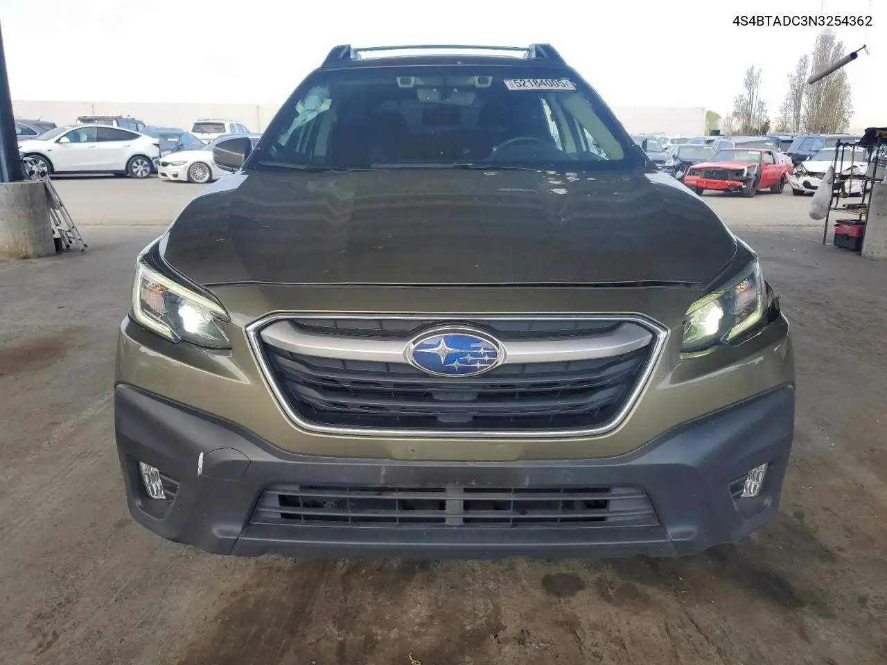 2022 Subaru Outback Premium VIN: 4S4BTADC3N3254362 Lot: 52184005