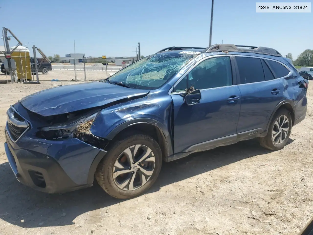 2022 Subaru Outback Limited VIN: 4S4BTANC5N3131824 Lot: 52550295