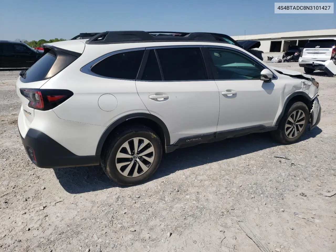 2022 Subaru Outback Premium VIN: 4S4BTADC8N3101427 Lot: 52764635