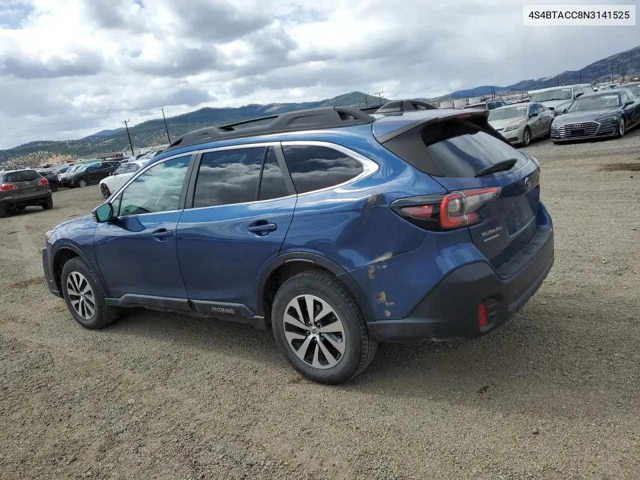 2022 Subaru Outback Premium VIN: 4S4BTACC8N3141525 Lot: 53026395