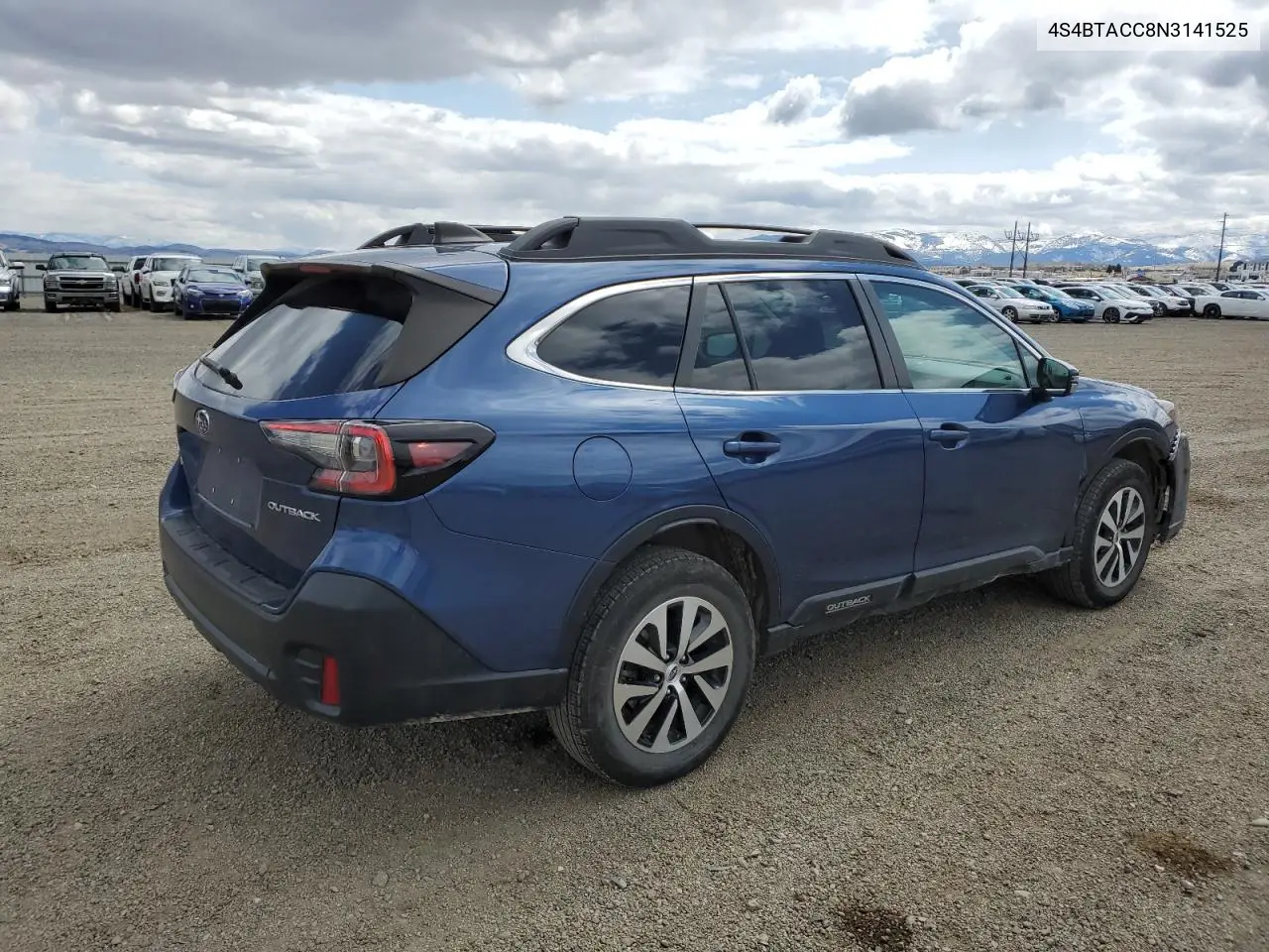 2022 Subaru Outback Premium VIN: 4S4BTACC8N3141525 Lot: 53026395