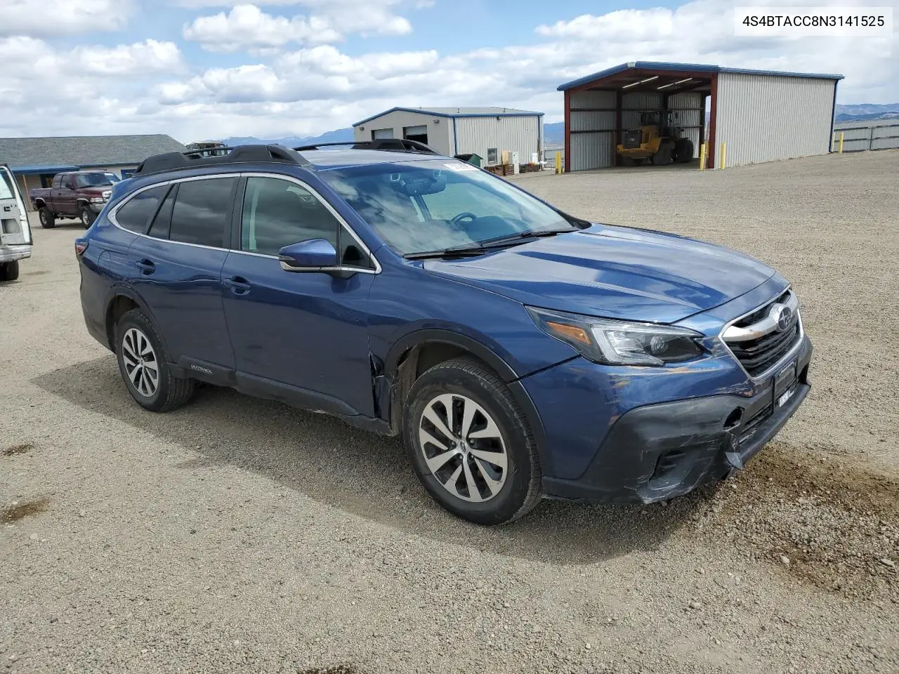 2022 Subaru Outback Premium VIN: 4S4BTACC8N3141525 Lot: 53026395