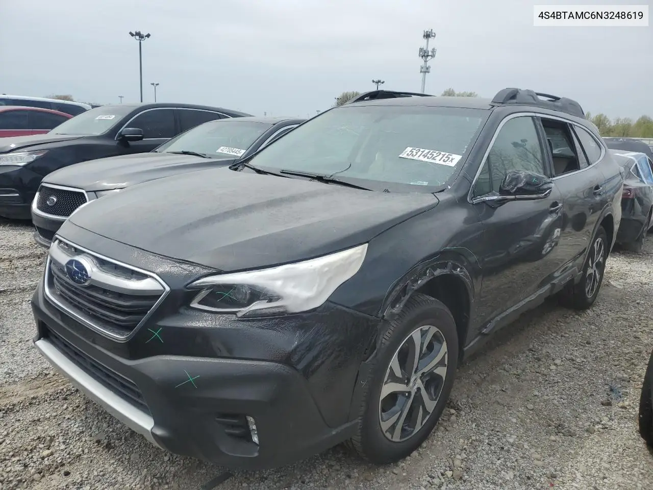 2022 Subaru Outback Limited VIN: 4S4BTAMC6N3248619 Lot: 53145215
