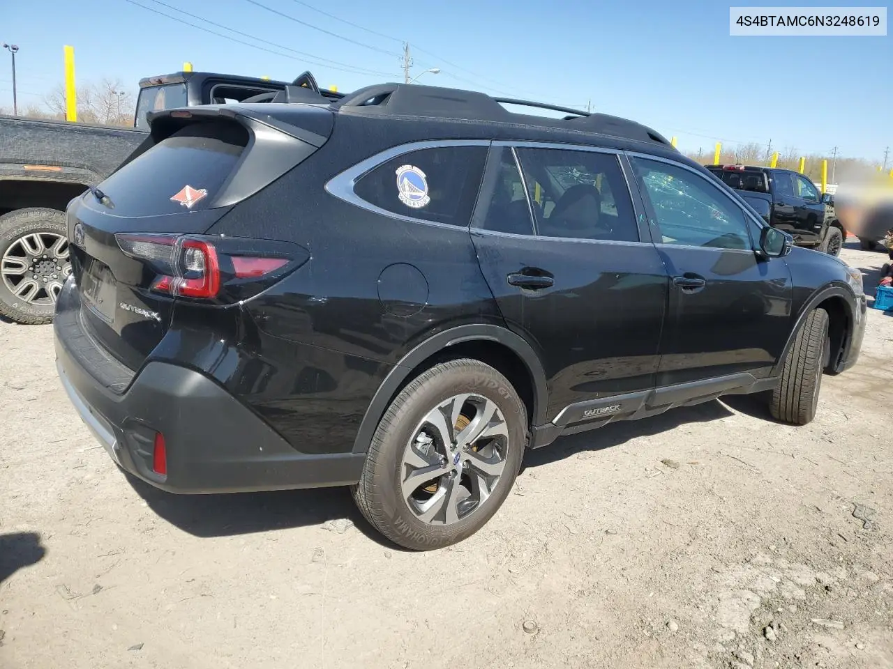 2022 Subaru Outback Limited VIN: 4S4BTAMC6N3248619 Lot: 53145215