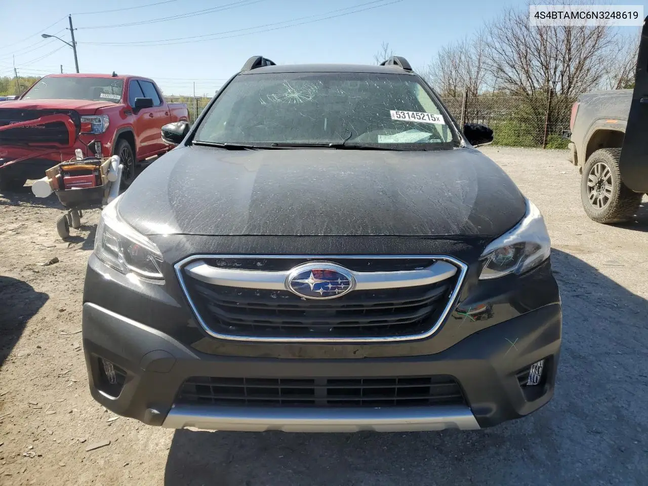 2022 Subaru Outback Limited VIN: 4S4BTAMC6N3248619 Lot: 53145215