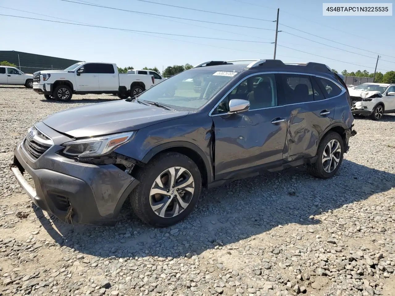 2022 Subaru Outback Touring VIN: 4S4BTAPC1N3225535 Lot: 53825385