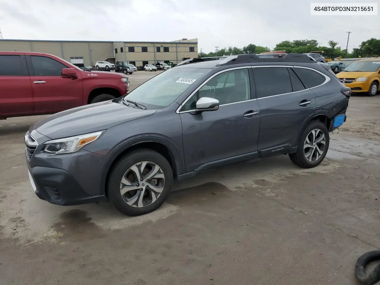 2022 Subaru Outback Touring VIN: 4S4BTGPD3N3215651 Lot: 54936545