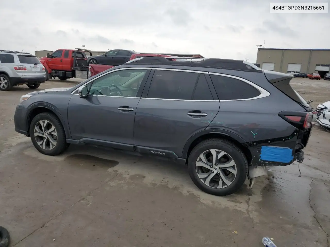 2022 Subaru Outback Touring VIN: 4S4BTGPD3N3215651 Lot: 54936545