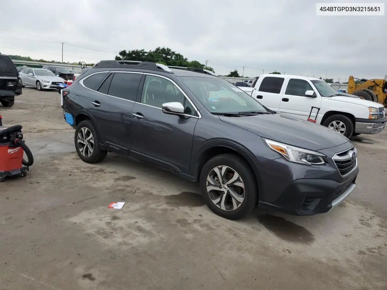 2022 Subaru Outback Touring VIN: 4S4BTGPD3N3215651 Lot: 54936545