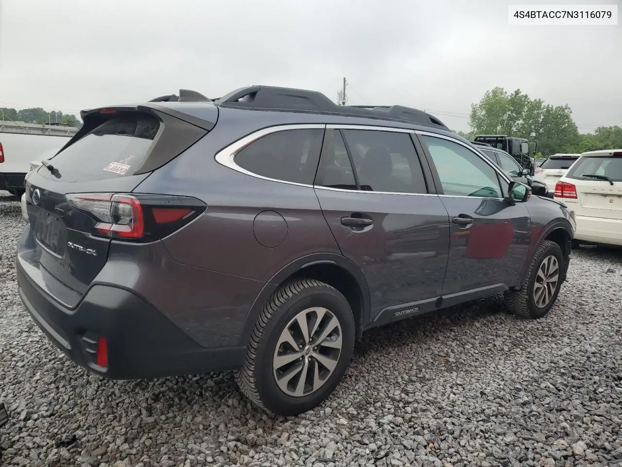 2022 Subaru Outback Premium VIN: 4S4BTACC7N3116079 Lot: 55266985