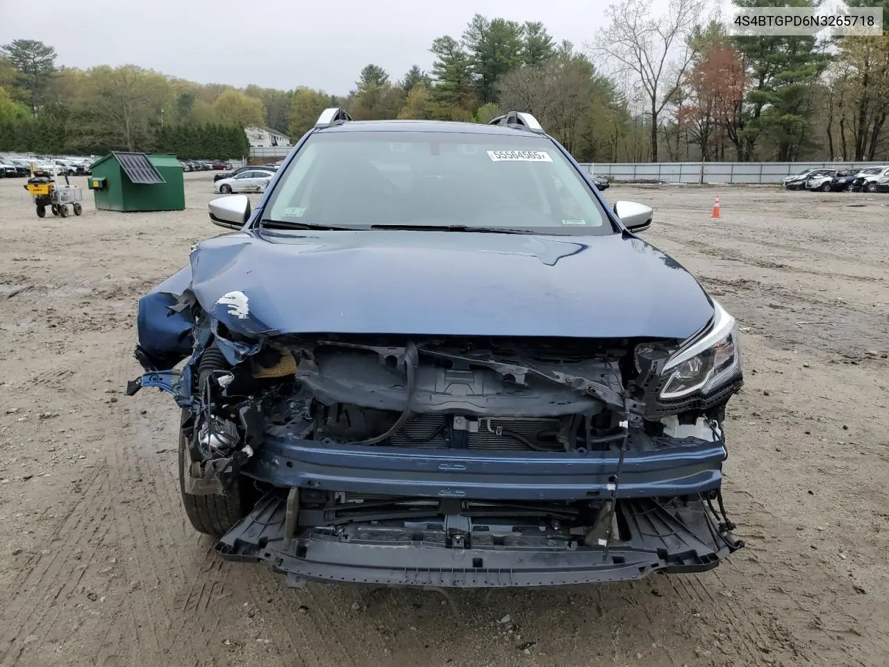 2022 Subaru Outback Touring VIN: 4S4BTGPD6N3265718 Lot: 55564565