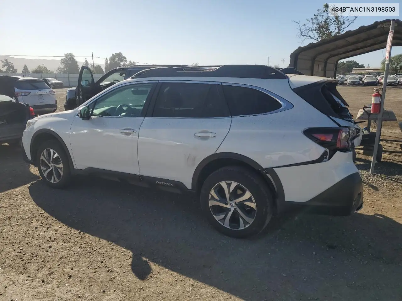 2022 Subaru Outback Limited VIN: 4S4BTANC1N3198503 Lot: 55574935