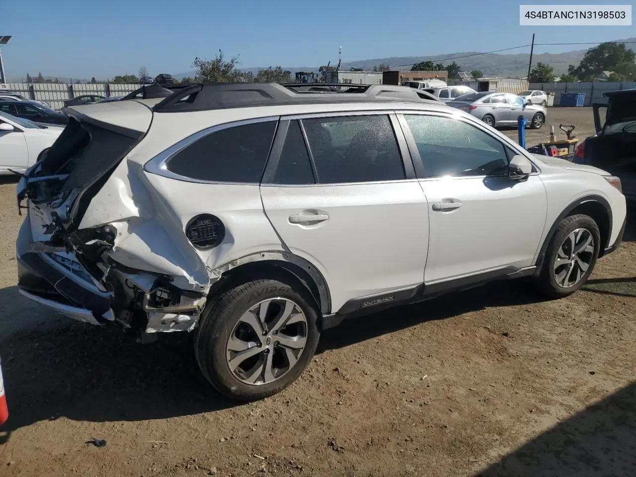 2022 Subaru Outback Limited VIN: 4S4BTANC1N3198503 Lot: 55574935
