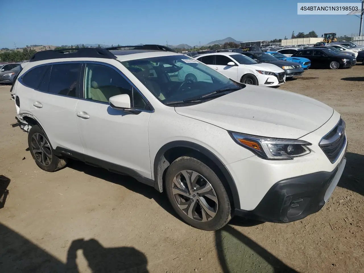 2022 Subaru Outback Limited VIN: 4S4BTANC1N3198503 Lot: 55574935