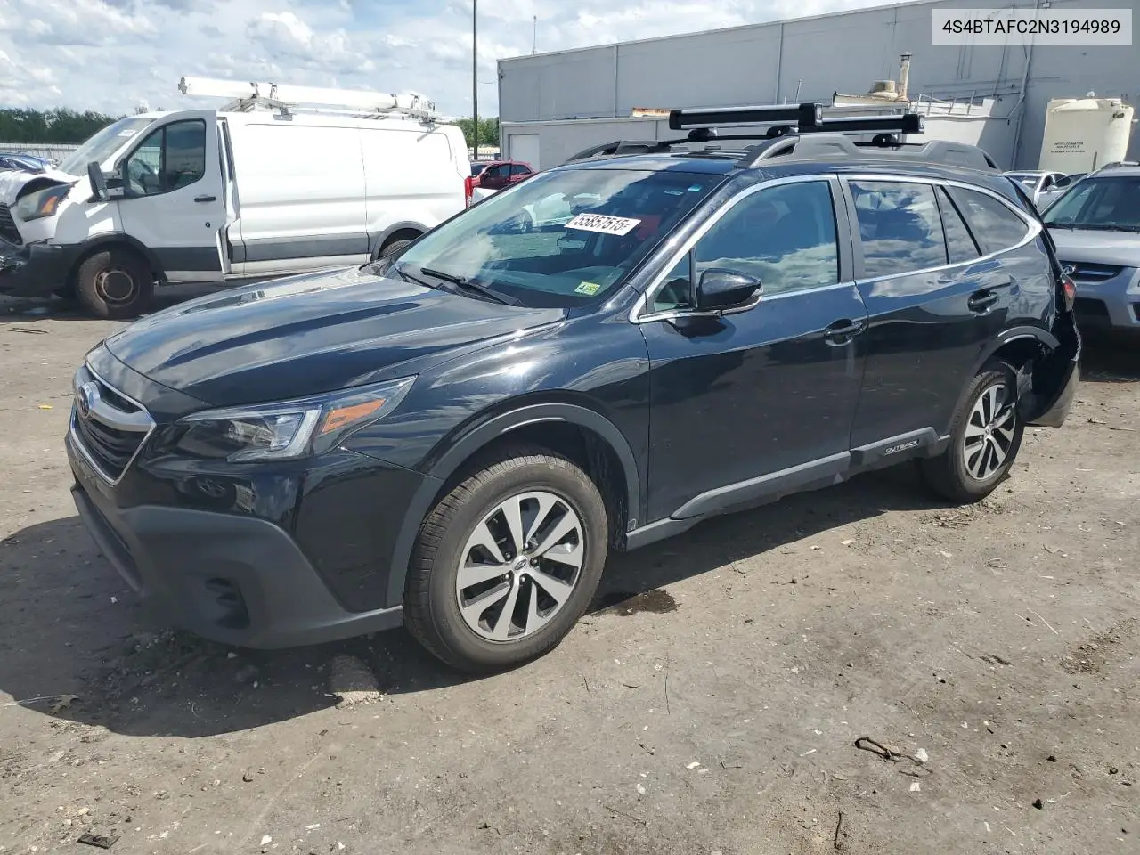 2022 Subaru Outback Premium VIN: 4S4BTAFC2N3194989 Lot: 55857515