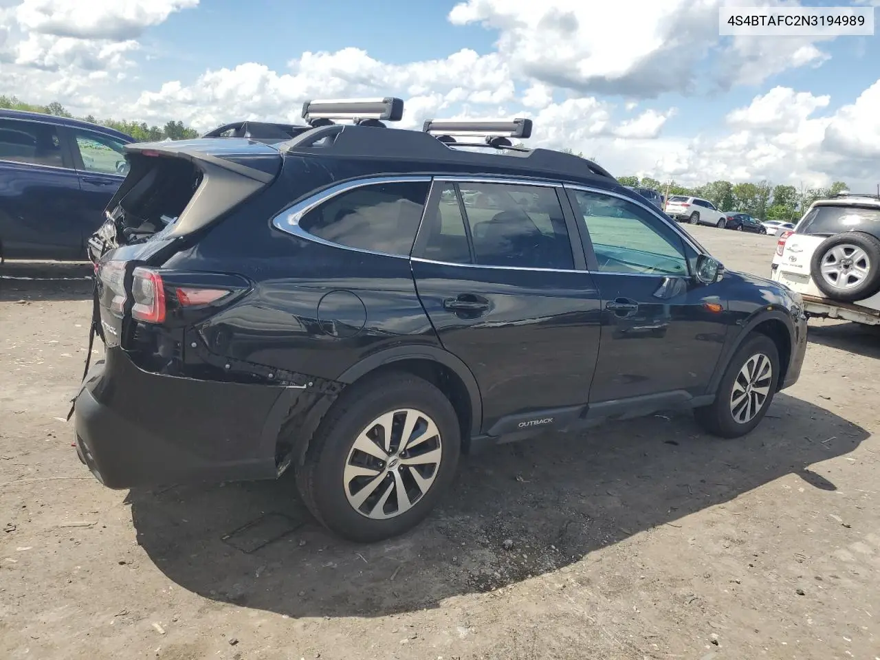 2022 Subaru Outback Premium VIN: 4S4BTAFC2N3194989 Lot: 55857515